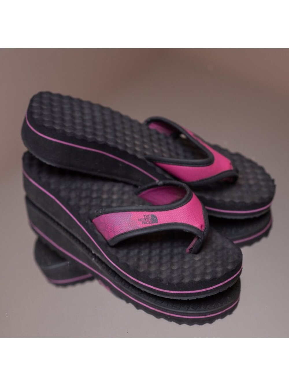 Vintage Y2K 90s The North Face Thong Sandal Wedge Gorpcore Flip Flop 8.5 RARE